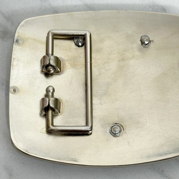 Y Letter Initial Monogram Silver Tone Belt Buckle ✨ - Picture 13 of 14